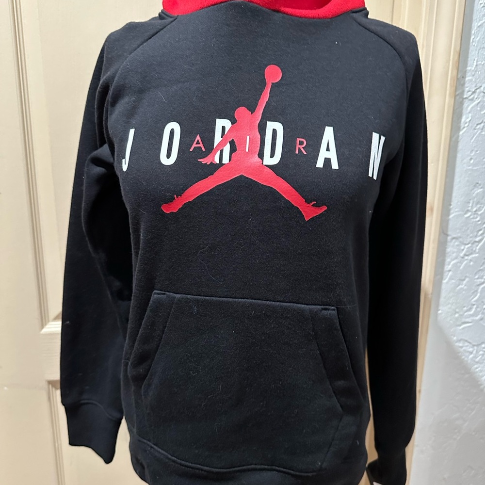 red and black jordan sweater